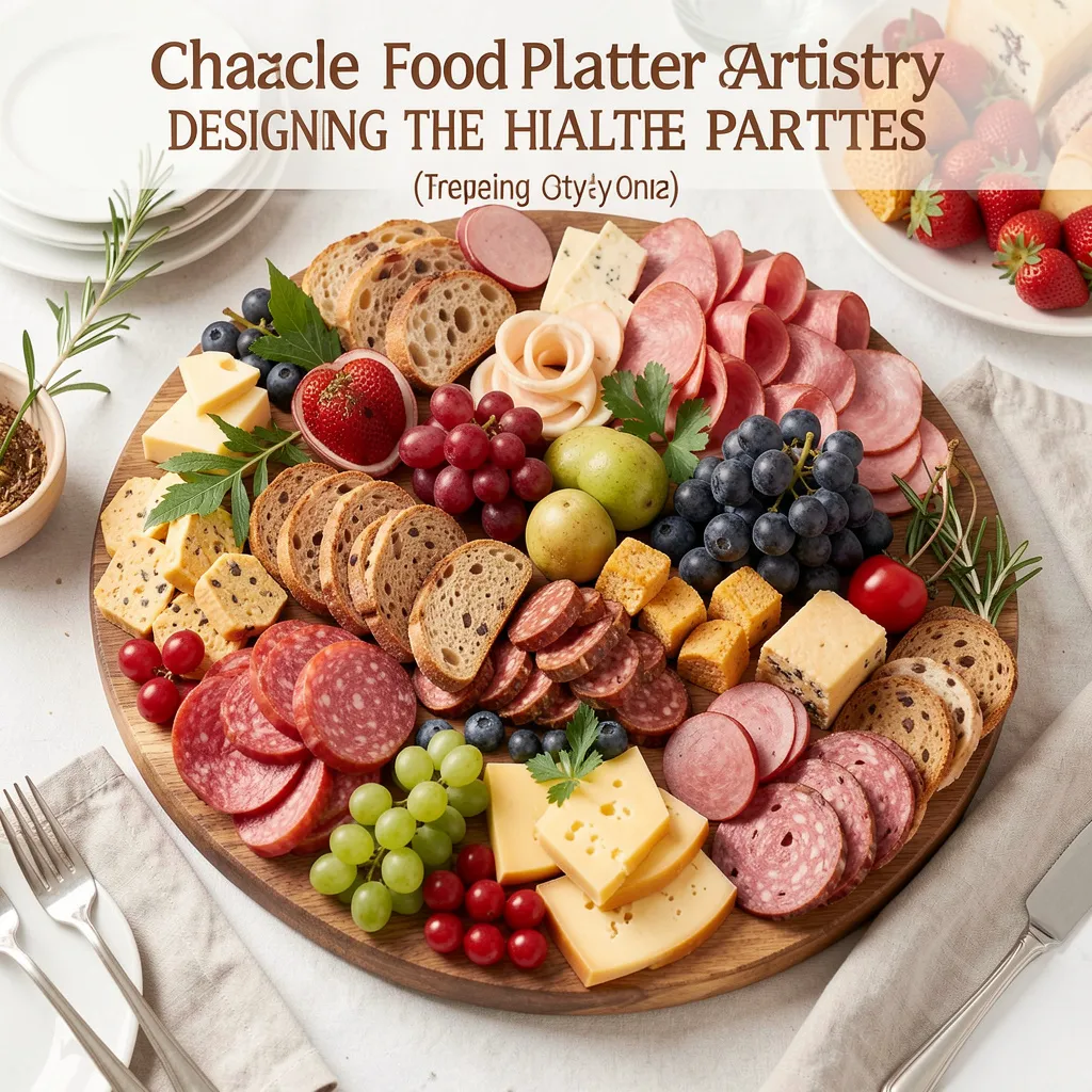 Elegant charcuterie board arrangement