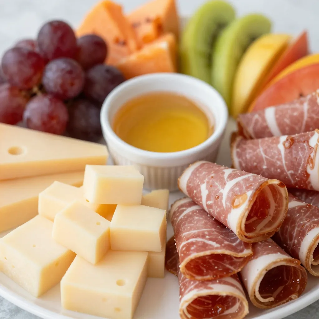 Nærbilde av detaljert plateroppsett